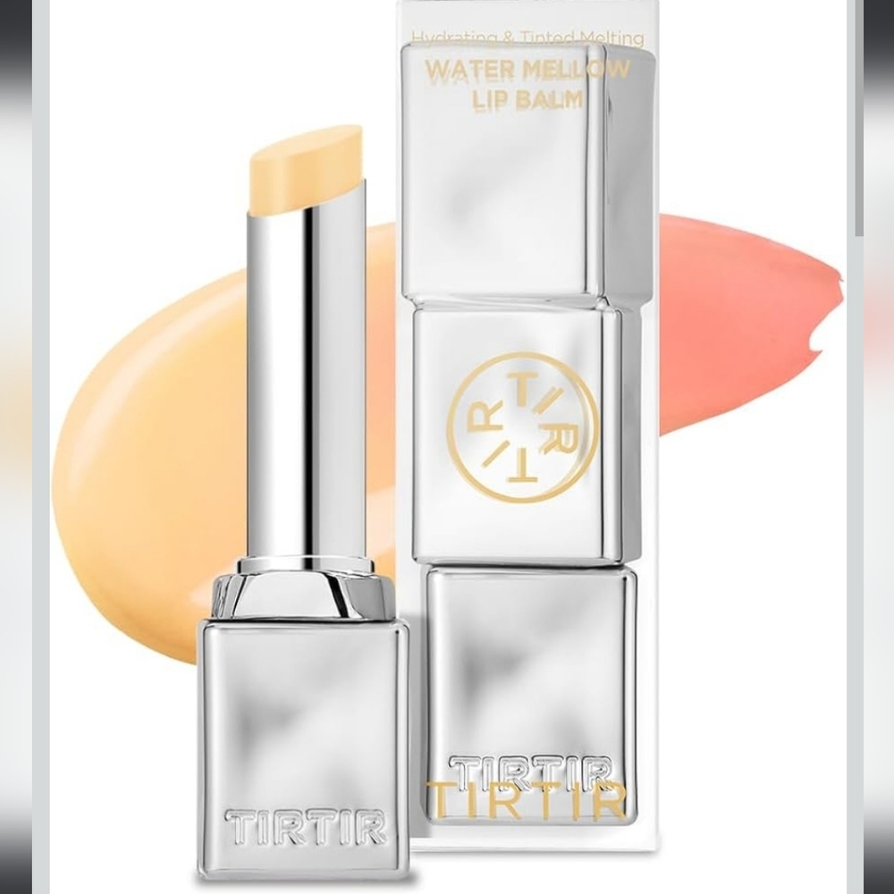 TIRTIR Water Mellow Lip Balm, 03 PEACH LEMONY  Organic Korean Lip Care